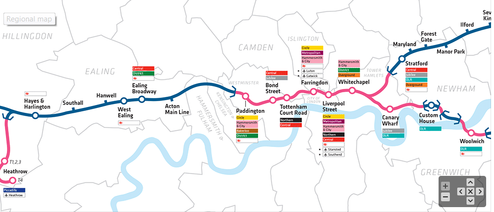 Crossrail – East to West in 30 min